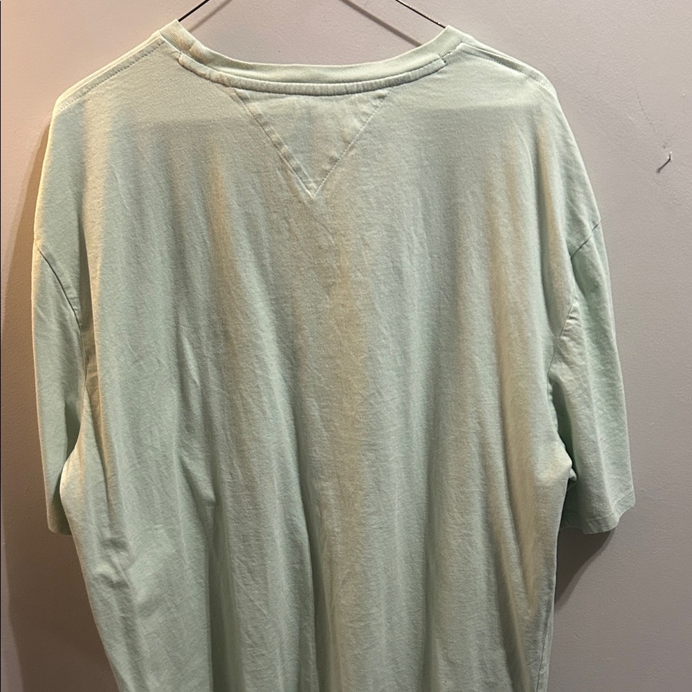 Tommy Hilfiger Classic Seafoam Green Cotton T-Shirt - Picture 7 of 7